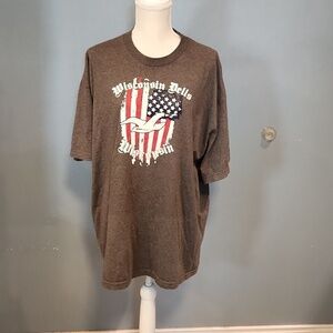 Alstyle Activewear Wisconsin Dells patriotic American flag shirt